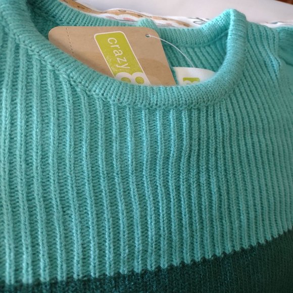 NWT Gymboree Baby Girls Knit Sweater Colorblock Dress by Crazy 8 - Picture 4 of 7